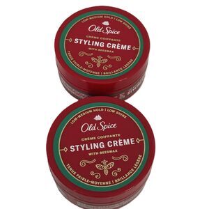 2x Old Spice Hair Styling Creme for Men Low-Medium Hold All Hair Types No Crunch